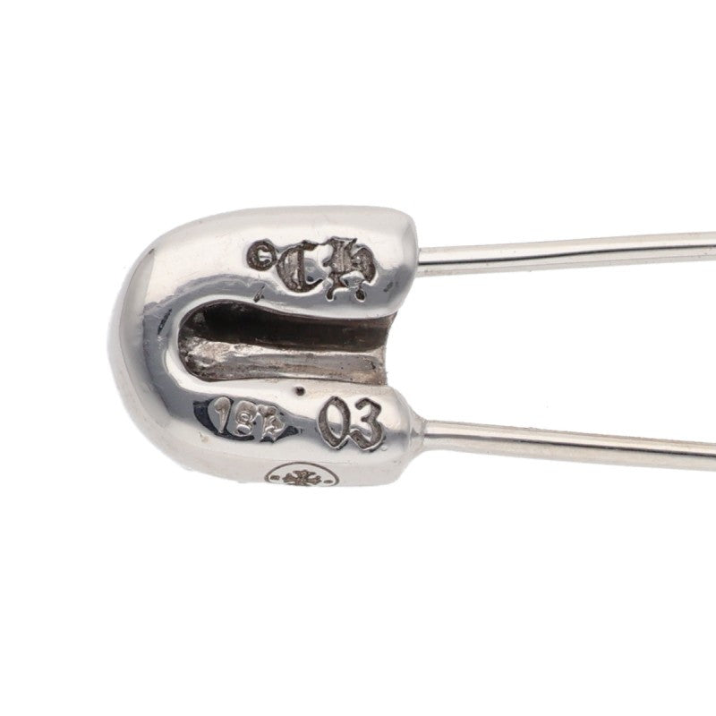 Chrome Hearts 18K Small Safety Pin 1 Emerald Pendant