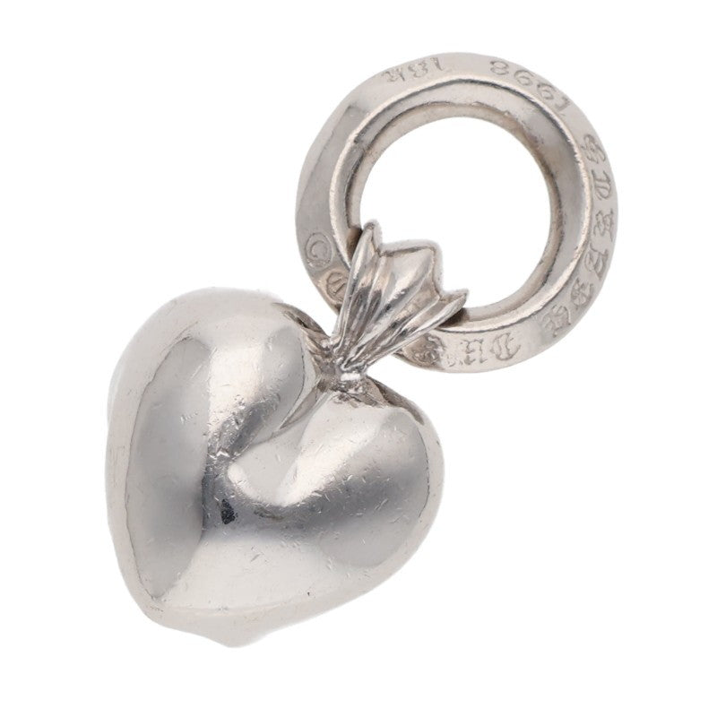 Chrome Hearts 18K Pave Diamond White Gold Heart Charm