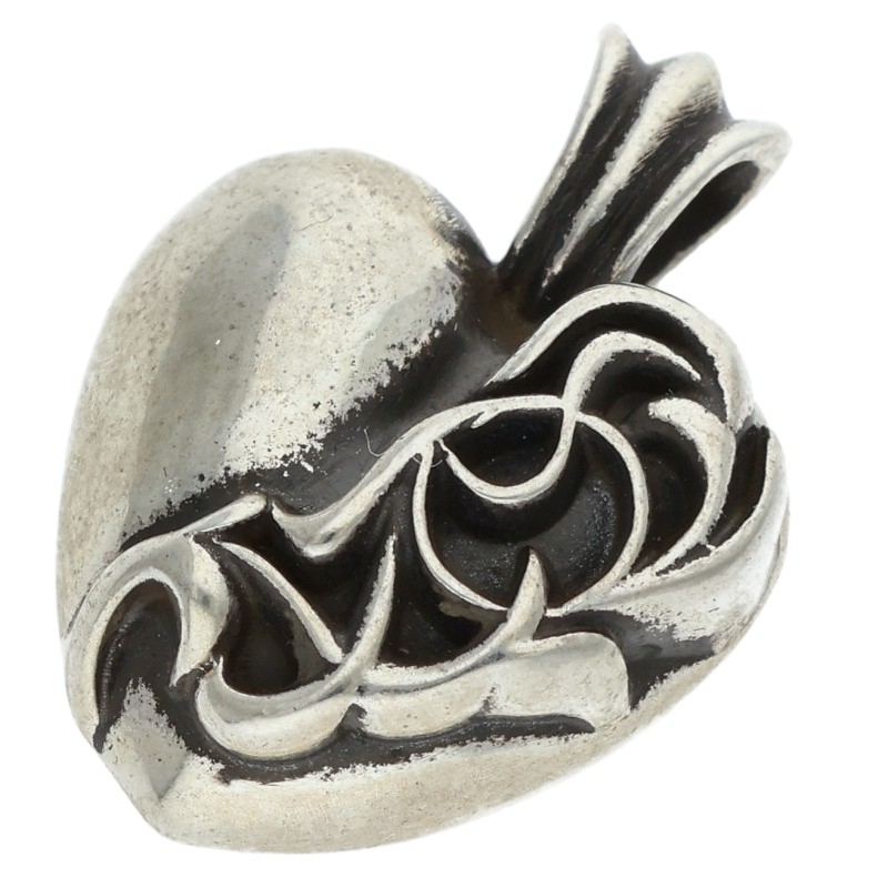 Chrome Hearts St. Barth Heart Silver 925 Necklace Size ONE SIZE