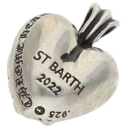 Chrome Hearts St. Barth Heart Silver 925 Necklace Size ONE SIZE