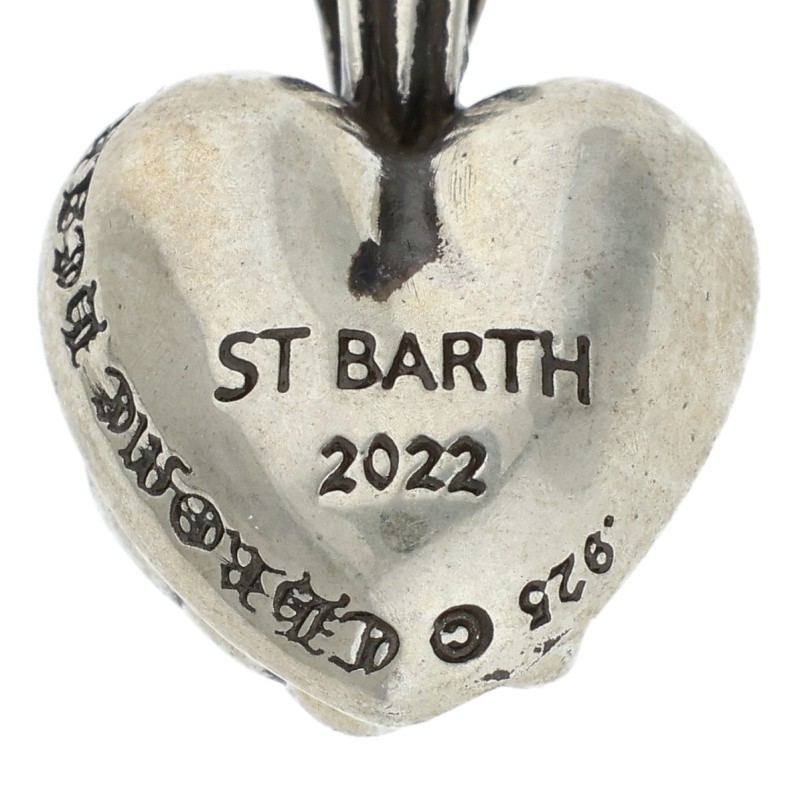 Chrome Hearts St. Barth Heart Silver 925 Necklace Size ONE SIZE