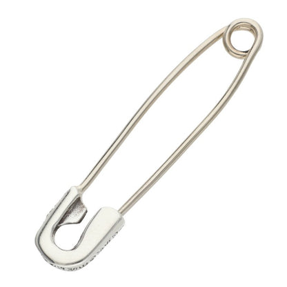 Chrome Hearts Safety Pin S PAVE Pendant Silver Size ONE SIZE