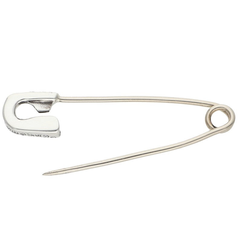 Chrome Hearts Safety Pin S PAVE Pendant Silver Size ONE SIZE