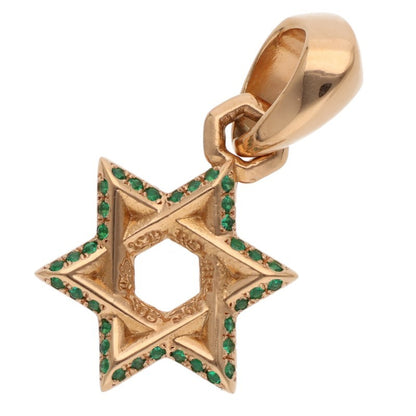 Chrome Hearts 22K Star of Emerald Pendant Size ONE SIZE