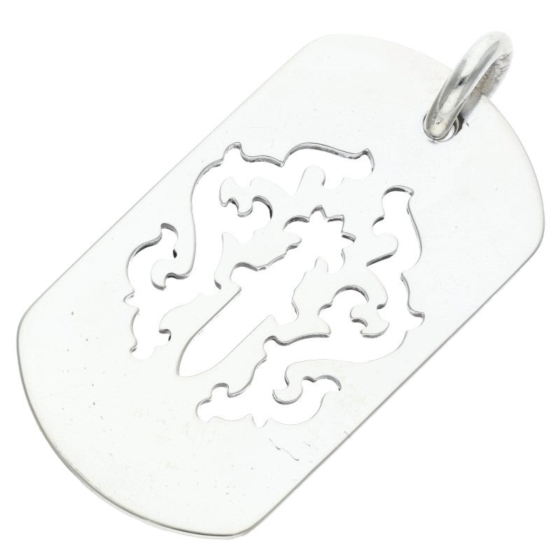 Chrome Hearts Large Dagger Cutout Dog Tag Necklace