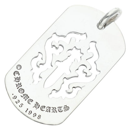 Chrome Hearts Large Dagger Cutout Dog Tag Necklace