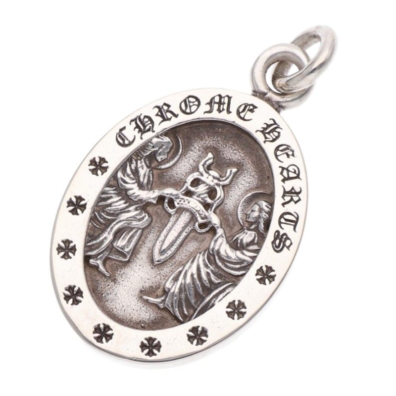 Chrome Hearts Angel Medal Oval Silver Charm Size ONE SIZE