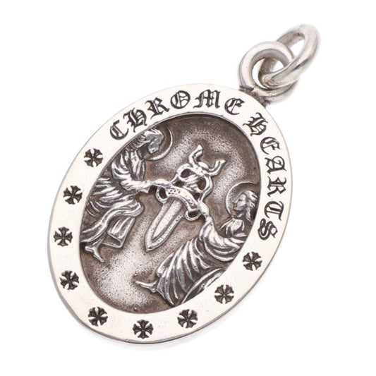 Chrome Hearts Angel Medal Oval Silver Charm Size ONE SIZE