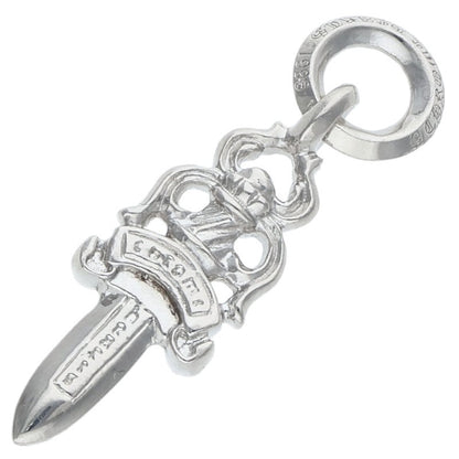 Chrome Hearts 18K #5 Dagger Pave Emerald Necklace