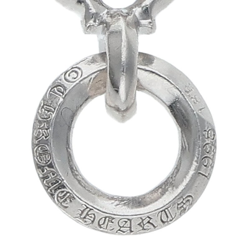 Chrome Hearts 18K #5 Dagger Pave Emerald Necklace