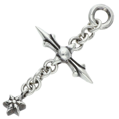 Chrome Hearts ROLY CROSS 925 Silver Charm Size ONE SIZE