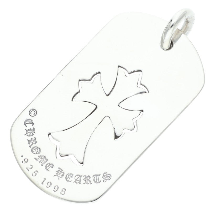 Chrome Hearts 925 Silver Cutout Cross Pendant Size ONE SIZE