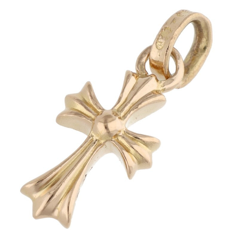 Chrome Hearts 22K Babyfat Cross Gold Necklace Charm