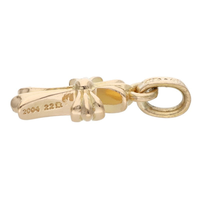 Chrome Hearts 22K Babyfat Cross Gold Necklace Charm