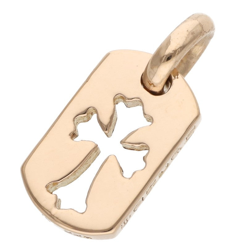 Chrome Hearts 22K Yellow Gold Tiny Cutout Cross Tag Charm