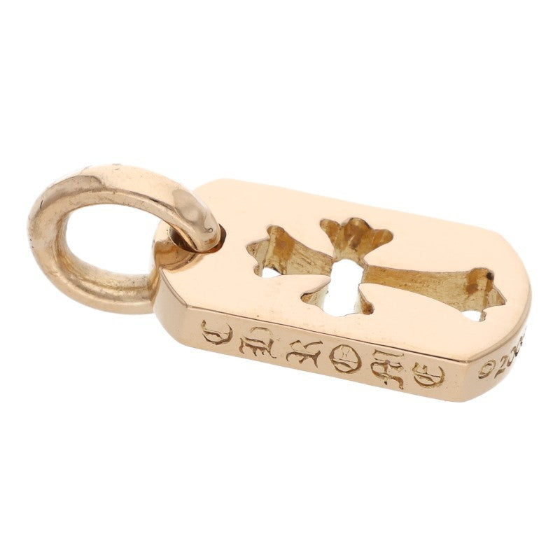 Chrome Hearts 22K Yellow Gold Tiny Cutout Cross Tag Charm