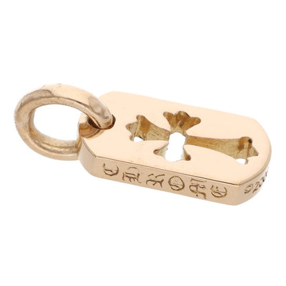 Chrome Hearts 22K Yellow Gold Tiny Cutout Cross Tag Charm
