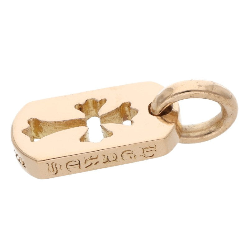Chrome Hearts 22K Yellow Gold Tiny Cutout Cross Tag Charm