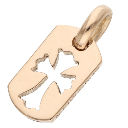Chrome Hearts 22K Yellow Gold Tiny Cutout Cross Tag Charm