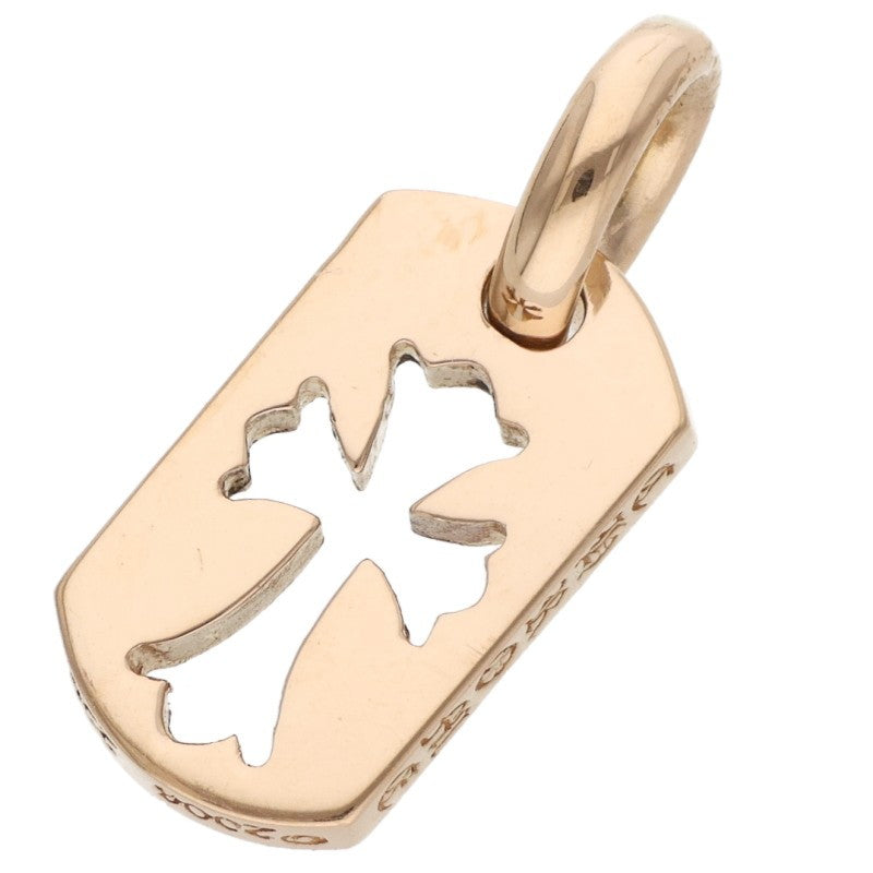Chrome Hearts 22K Yellow Gold Tiny Cutout Cross Tag Charm