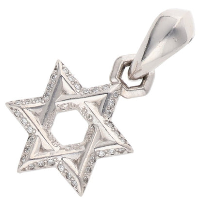 Chrome Hearts 18K White Gold Diamond Charm