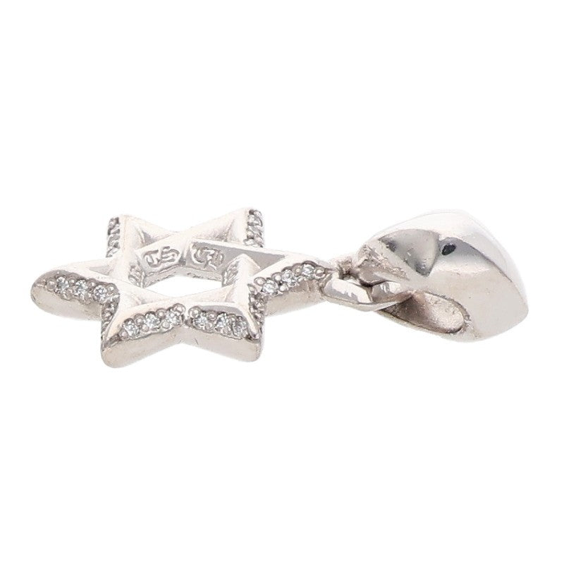 Chrome Hearts 18K White Gold Diamond Charm