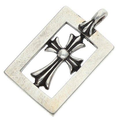 Chrome Hearts FRMD OPN BBYFAT Framed Open Charm Silver