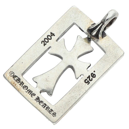Chrome Hearts FRMD OPN BBYFAT Framed Open Charm Silver