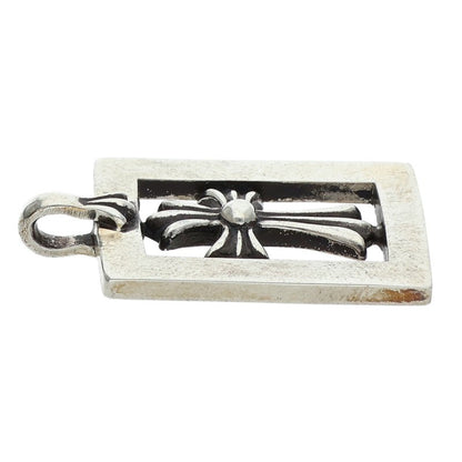 Chrome Hearts FRMD OPN BBYFAT Framed Open Charm Silver