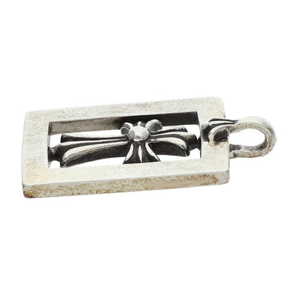 Chrome Hearts FRMD OPN BBYFAT Framed Open Charm Silver