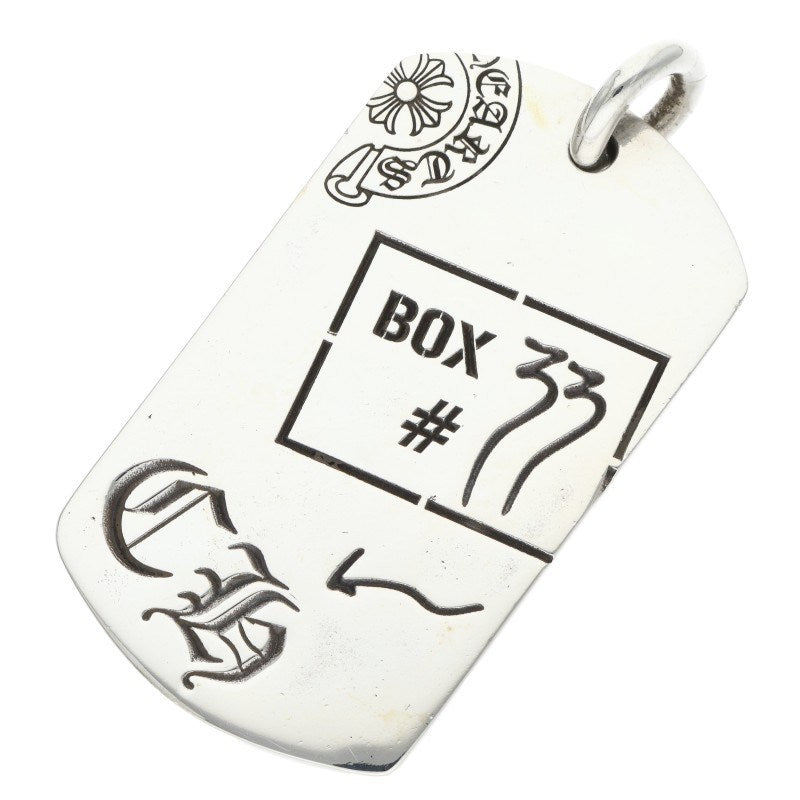 Chrome Hearts 925 Silver Aoyama Ltd Dog Tag Necklace Size ONE SIZE