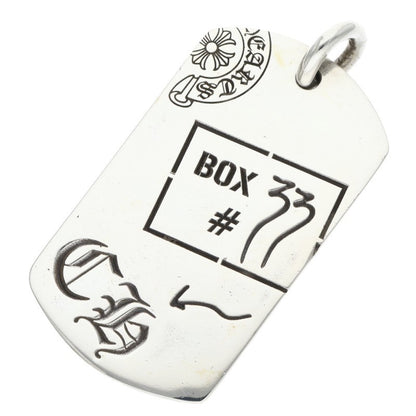 Chrome Hearts 925 Silver Aoyama Ltd Dog Tag Necklace Size ONE SIZE