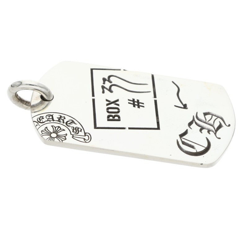 Chrome Hearts 925 Silver Aoyama Ltd Dog Tag Necklace Size ONE SIZE
