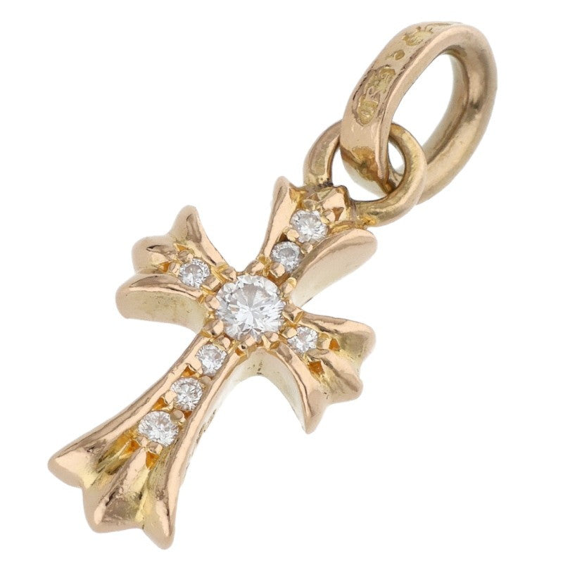 Chrome Hearts 22K Babyfat Pave Yellow Gold Necklace Size ONE SIZE