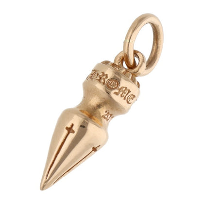 Chrome Hearts 22K SPIKE CHARM Yellow Gold Necklace Top
