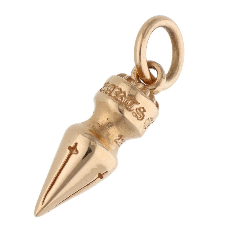 Chrome Hearts 22K SPIKE CHARM Yellow Gold Necklace Top