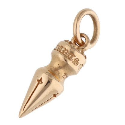 Chrome Hearts 22K SPIKE CHARM Yellow Gold Necklace Top