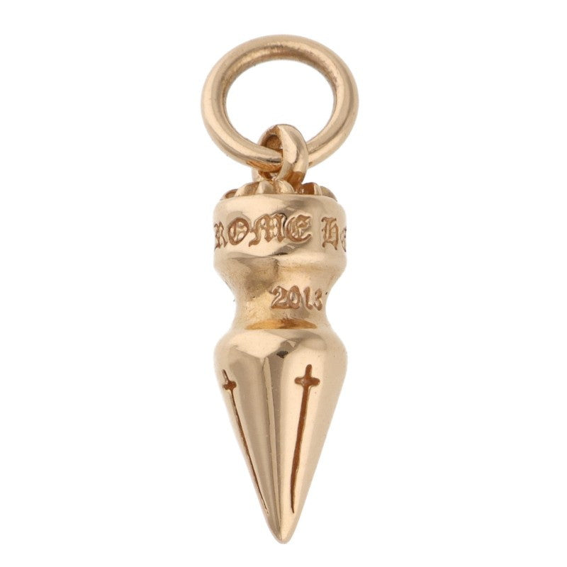 Chrome Hearts 22K SPIKE CHARM Yellow Gold Necklace Top