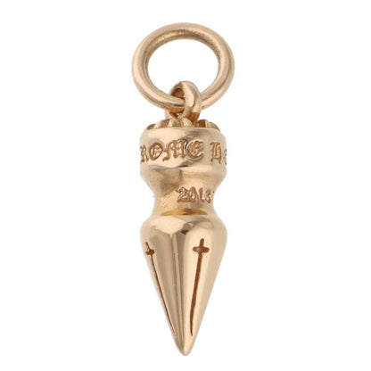 Chrome Hearts 22K SPIKE CHARM Yellow Gold Necklace Top