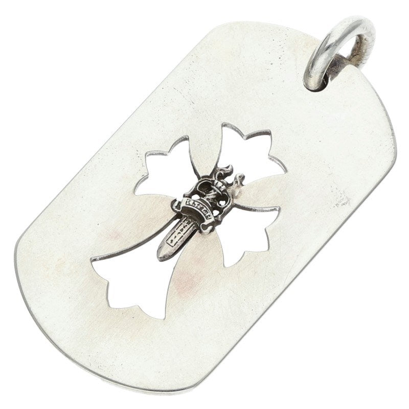 Chrome Hearts Cross Dagger Dog Pendant Silver Size ONE SIZE