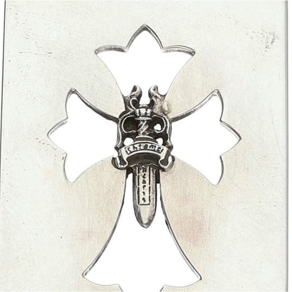 Chrome Hearts Cross Dagger Dog Pendant Silver Size ONE SIZE