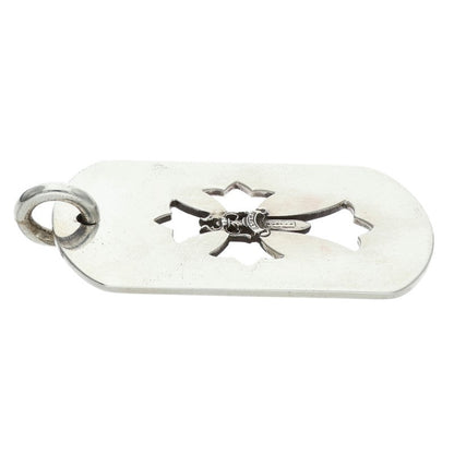 Chrome Hearts Cross Dagger Dog Pendant Silver Size ONE SIZE