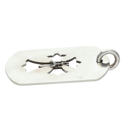 Chrome Hearts Cross Dagger Dog Pendant Silver Size ONE SIZE