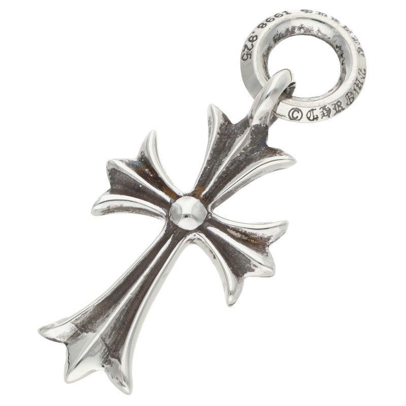 Chrome Hearts Tiny CH Cross Charm Necklace Silver 925