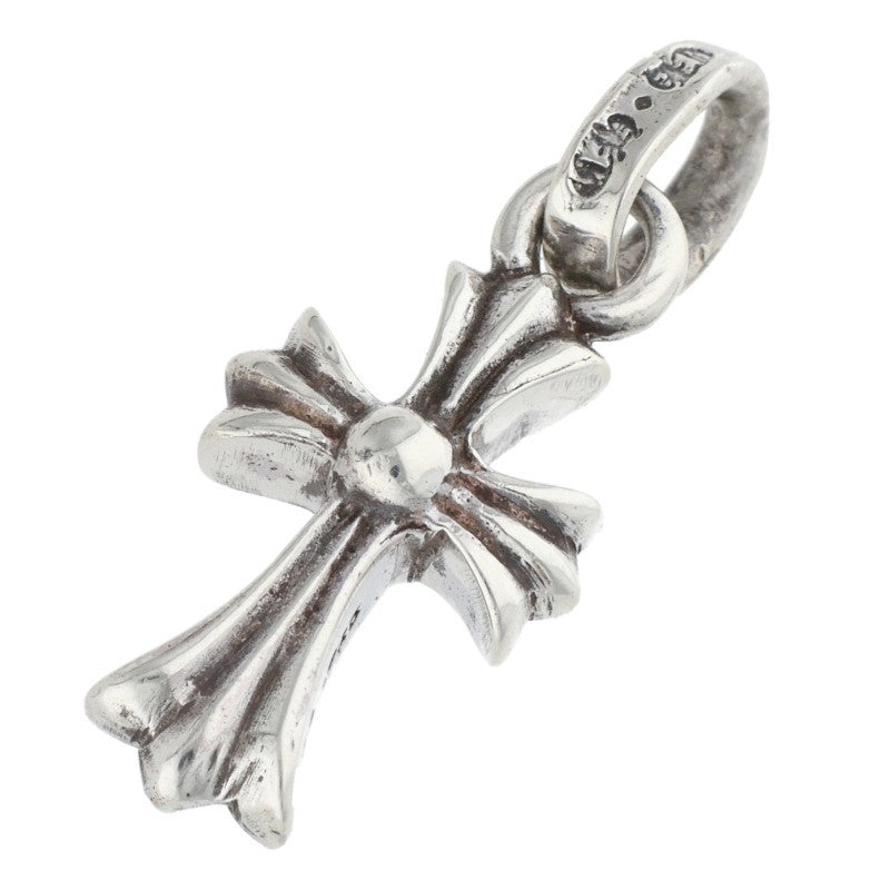Chrome Hearts CRS Baby Fat Cross Pendant Silver