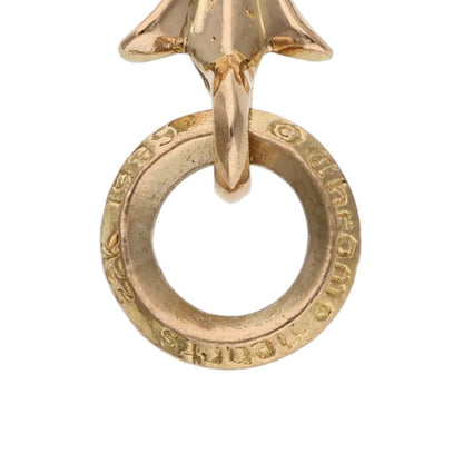 Chrome Hearts 22K Tiny CH Cross Gold Charm Size ONE Yellow