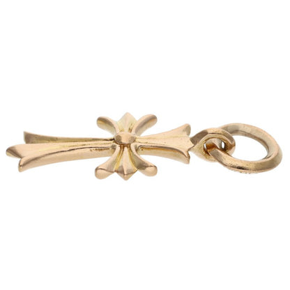 Chrome Hearts 22K Tiny CH Cross Gold Charm Size ONE Yellow