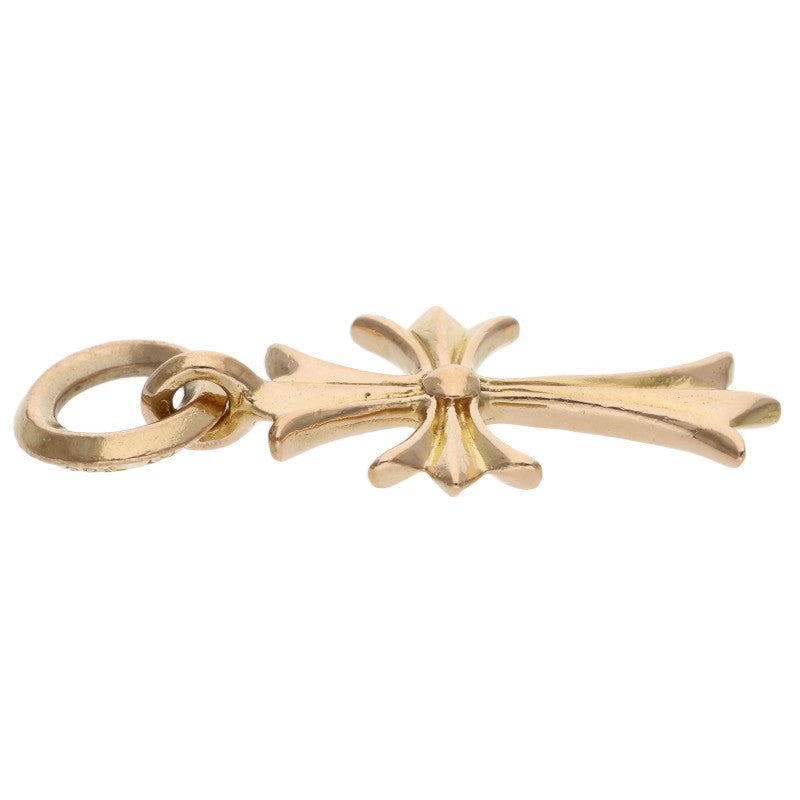 Chrome Hearts 22K Tiny CH Cross Gold Charm Size ONE Yellow