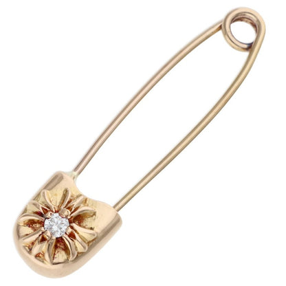 Chrome Hearts 22K Small Safety Pin 1-Dia Gold Pin