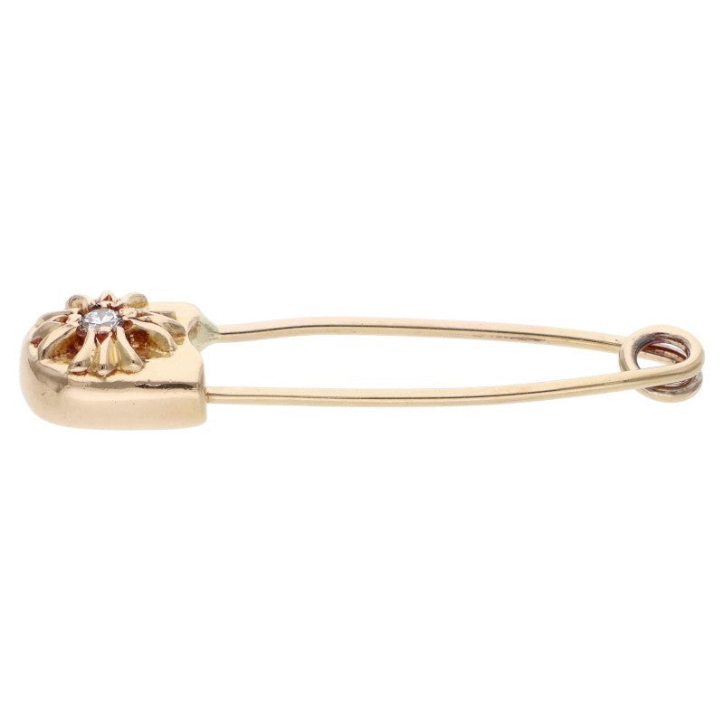 Chrome Hearts 22K Small Safety Pin 1-Dia Gold Pin